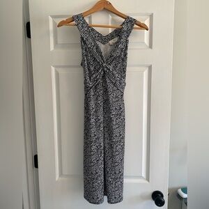Ann Taylor Loft Black & White Criss Criss Front Dress Size 4